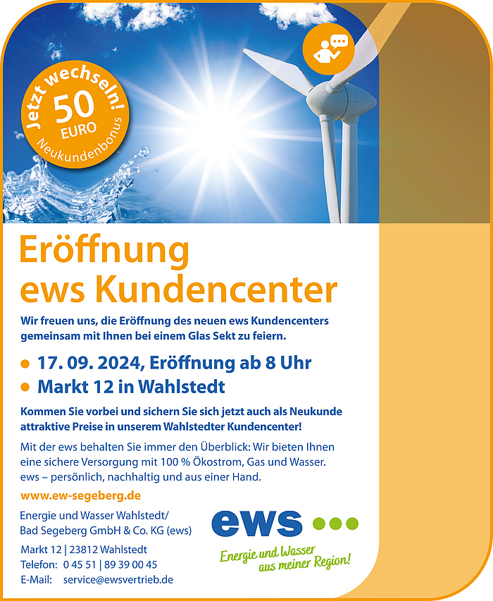 Eröffnung Kundencenter