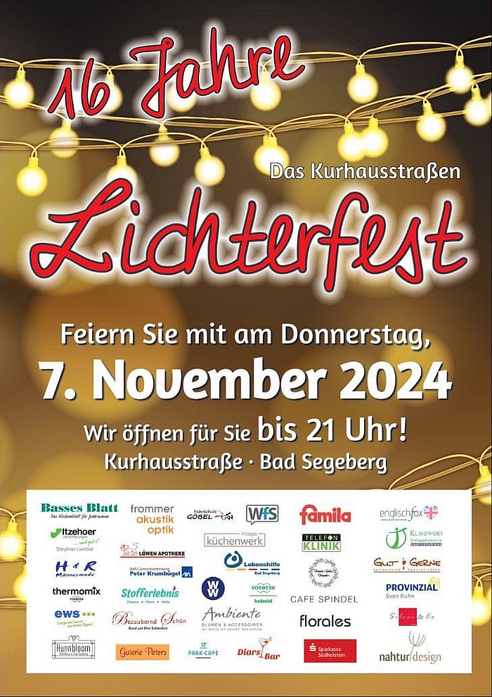 16. Lichterfest in Bad Segeberg
