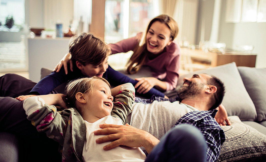 glückliche Familie