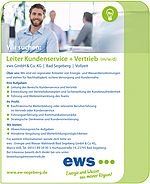 Leiter Kundenservice + Vertrieb (m/w/d)